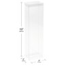 DollSafe Clear Folding Display Box for Thin 8.5-9.5 inch Dolls and Action Figures, 3" W x 2" D x 10" H, Pack of 10