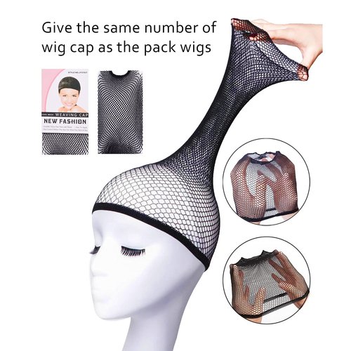 LIULIUBTY Short Bob Wig, 4 Pieces Colorful Wigs, 12" Cosplay Wigs with Flat Bangs, Neon Colored Wig for Women Party Favors Bachelorette Party Night Club with Extra Wig Cap