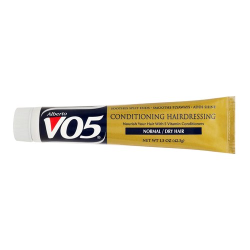 Alberto VO5 Conditioning Hairdressing for Normal to Dry Hair - Hair Conditioner Styling Product - Smooths Frizz - Brightens Color - 1.5 oz