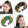 QIANXUAN Women Black Cloth Headband (Headbands-5) Solid Color Wide Headbands For Women Diamond Rhinestone Headbands For Women Top Knot Headband