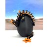 3D Printed Dragon with Dragon Egg, Articulated Black and Orange Cherry Blossom Dragon, Executive Desk Toy, Fidget ADHD Autism Toy D064-BE-CLS