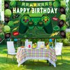 Happy Birthday Backdrop Banner Video Game Birthday Party Decorations Supplies for Game Fans Kids Boys Gaming Party Props Party Accessory Party Decoration Supplies