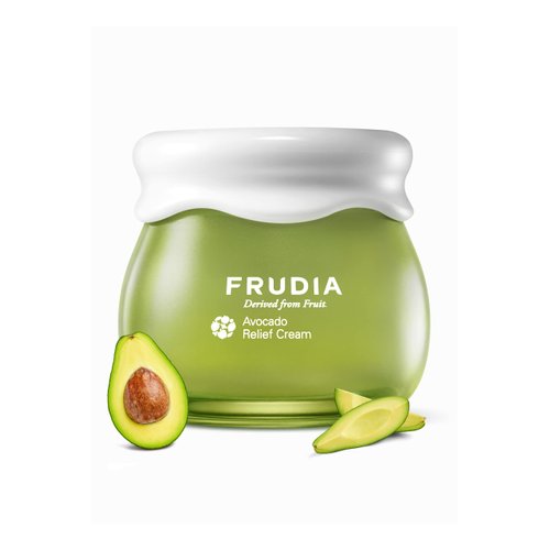 FRUDIA WELCOS Avocado Relief Cream | Calming Cream w/Avocado Extract, Centella Asiatica Extract & MadecassosideX4 | Korean Skin Care Moisturizer Face Cream | Day & Night Cream (1.76 fl oz)