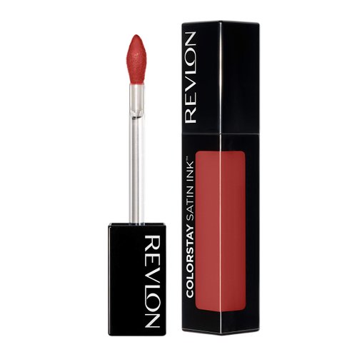 Revlon Liquid Lipstick, Face Makeup, ColorStay Satin Ink, Longwear Rich Lip Colors, Formulated with Black Currant Seed Oil, 013 Holy Pumpkin, 0.17 Fl Oz