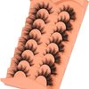 False Eyelashes Wispy Lashes Natural Look Fake Eyelashes Cat Eye Lashes Mink Fluffy Strip False Lashes Fox Eye Lashes Pack 7 Pairs ALICROWN