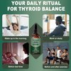 Thyroid Support Liquid Drops with Selenium, Zinc, Iodine, L-Tyrosine & Ashwagandha for Hormone Balance, Daily Energy & Metabolism Support - 4 fl. oz. (120mL)