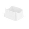 Tablecraft Pulito Collection Sugar Packet Holder, Melamine, White, Textured Finish