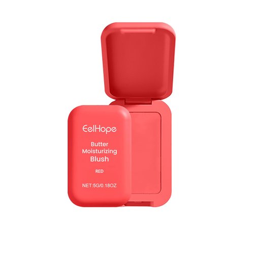 Cream Blush Palette,Butter Powder Blush for Cheeks Makeup,Butter Moisturizing Red Blush, Longwear Face Makeup and Waterproof,Smudge Proof,Natural-Looking Matte Finish