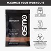 Osmo Rapid Recovery - Whey & Micellar Casein Protein Powder Blend with Carbohydrates & Caffeine, All Natural Ingredients, Enables Muscle Repair & Boosts Glycogen Restoration - Chocolate, 8 Servings