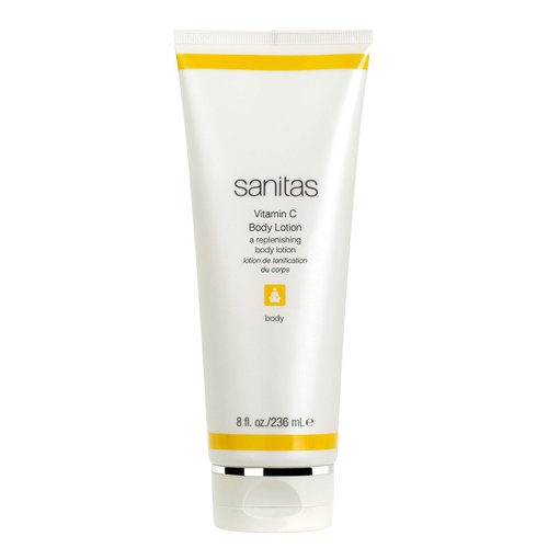 Sanitas Skincare Vitamin C Body Lotion, Brightening, Antioxidants, Shea Butter, 8 Ounces