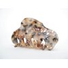 Generic Medium copper brown beige gray marbled hair claw clip