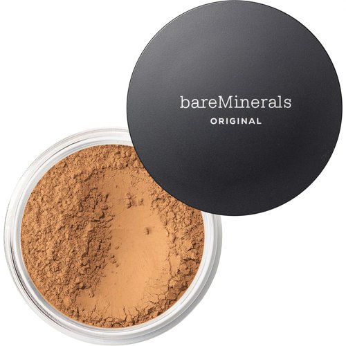 bareMinerals Original Loose Powder Foundation SPF 15, Lightweight Mineral Loose Powder Foundation Makeup, Buildable Coverage, Talc Free, Vegan (Warm Tan 22)