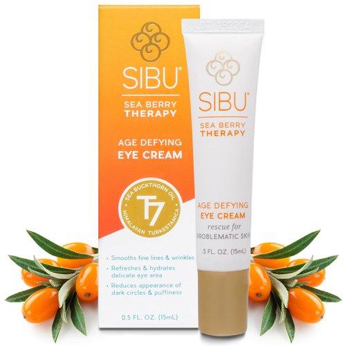 sibu Age-Defying Eye Cream, Made with Premium Himalayan Sea Buckthorn &amp; Hyaluronic Acid (0.5 oz) ...