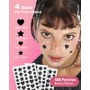 LitBear Acne Patch Pimple Patch, Black Star & Heart Shaped Acne Absorbing Cover Patch, Hydrocolloid Acne Patches For Face Zit Patch Pimple Sticker Acne Dots, Tea Tree Oil + Centella (108 Count)