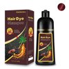 Fedulili Hair Dye Shampoo 3-in-1 Champu Para Canas Mujer, Instant Wine Red Herbal Burgundy Hair Color Treated Shampoo, Long Lasting Easy to Use, for Women Men Christmas Gift, 500ml