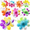 HOZKEAP 10 packs Bulk Mini pop Fidget Keychain，birthday Party Favors Supplies Classroom summer Student Prize