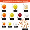 Happy Thanksgiving Party Decorations Indoor, Thanksgiving Backdrop Banner with Balloons Garland Arch Kit for Thanksgiving Fall Autumn Party Supplies