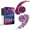Laza Independence Day Body Glitter, 2 Jars Olympic Red Blue White Chunky Sequins with Glue Women Eyeshadow 4th of July Face Paint Festival Rave Outfit Hair Accessories Party Costumes – Circus Carnival