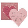 TgoBeauty Heart Cosmetic Makeup Palette Eyebrow Color Mix Ratio Tool Heart Nail Art Cosmetic Makeup Palette for Eye Brow Lip Permanent Makeup (Pink Heart Color Ratio Tool)