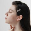 Zeshimb Crystal Luxury Hair Barrette Word Letter Hair Clips Love Bridal Hairclip Barrette Gold Rhinestone Bobby Pins Barrette Hair Accessories for Women and Girls