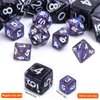 15 Sets Random Assortment Polyhedral RPG Mini Dice (105pcs),Surprise Mystery Mini Dice Set,10mm Mini DND Magic The Gathering Dice Set for MTG,RPG,D&D Dungeons and Dragons Role Playing Game