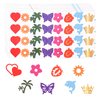 320pcs Tanning Stickers for Body, 9.8 x 5.5inch Self-Adhesive Tanning Sunbathing Stickers 8 Styles Tanning Bed Stickers Sun Tanning Sticker for Summer Beach Outdoor Party Supplies