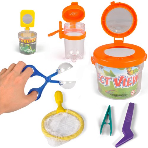 Liberty Imports Bug Catcher Kit - Little Backyard Explorer Outdoor Toy Insect Collection Nature Viewing Set for Kids (7 Pieces)