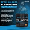 PEScience High Volume Nitric Oxide Booster Pump Pre Workout Powder, Guava Pineapple Punch, 36 Scoops, Caffeine Free