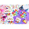 Happy Birthday Decorations Happy Birthday Party Tableware Includes Happy Birthday Paper Plates and Napkins Confetti Rainbow Balloons for Kid's Happy Birthday Party Supplies Serves 16