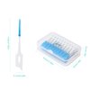 An-self 160PCS Interdental Brushes Ultra Tight Bristles Tooth Interdental Cleaners Silicone Toothpick Brush Disposable Teeth Soft Picks, Green