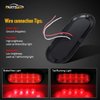 Partsam 12V Led Trailer Lights Waterproof, 2Pcs 6 Inch Oval Led Trailer Tail Lights Stop Turn Brake Tail Lights, 8x Mini Oval Led Marker Clearance Lights Utility boat RV Camper cargo dump Trailer