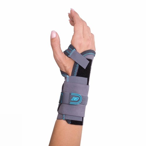 DonJoy Advantage DA161WB01-GRY-XS, S-L Stabilizing Elastic Wrist Brace for Carpal Tunnel, Sprains, Strains, Tendonitis, Instabilities, Palm Stay