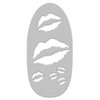 Stencil1FX Kisses Makeup Stencil - Kissing Lips Makeup Stencil Durable Quality Reusable Stencils United States Stencil America for Parades, Parties and More