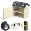 Toyvian Mini DIY Model Wooden Dollhouse kit Christmas Village Houses Toy House House Kit 3D Miniature Dollhouse Kit