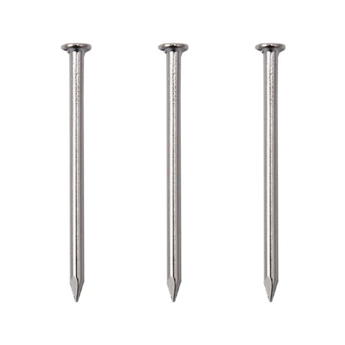 450pcs Hardware Nails, 1-1/4‘’ × 16 Ga Nickel Plated Hanging Nails, Flat Head Nails, Hanging Picture Nails, Wood Nails, Roofing Nails, Wall Nails (1-1/4 in)