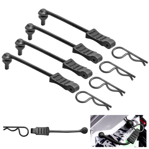 20pcs HobbyPark Universal RC Car Body Clips and Pull Tabs Retainer for 1/10 Traxxas Arrma Axial Losi & All 1/8 Redcat HPI HSP Truck Crawler Buggy Shell R Pins Black