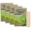 CURAD Naturals Aloe Vera & Vitamin E Bandages 0.75" x 3", Individually Wrapped Sterile Bandage, First Aid Kit Essential, Protects Scrapes and Cuts, Absorbent and Self-Adhesive, 30-Count - 4 Boxes