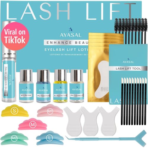 AYASAL Lash Lift Kit Eyelash Perm Kit, with Detailed Instruction Eyelash Lift Kit, Easy for Begin...