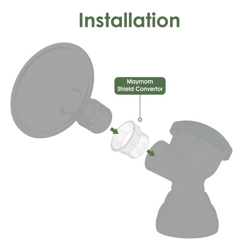 Maymom Shield Converter Aka Pump Connector Bushing, Compatible with Zomee/BabyBuddha/NCVI Pump Connector; 4pc