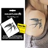 INKARTLINK Temporary Tattoos, Semi Permanent Tattoos Adult Art Designs Waterproof Temporary Tattoos Party Favors Tattoo Stickers Realistic, No Adhesive, Lasts 1-2 Weeks (Little swallow)