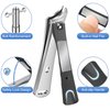 Slanted Nail Clippers for Men, Stocking Stuffers Christmas Gifts for Men Women, Sharp Ingrown Toenail Clippers with Slanted Curved Blade, Wide Opening Anti Splash German Nail Clippers Fingernail