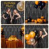 Accevo 3Pack Black Foil Fringe Curtains Party Streamers 3.2ft x 8.2ft Door Streamer Tinsel Streamers Black Party Decorations Photo Booth for Halloween New Year Holiday Celebration Party Decoration