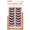 VANAODUC Eyelashes False Lashes Natural Look,Wispy Eyelashes Round Mink Lashes Long 15-22MM False Eyelash Strips 10 Pairs Pack, Fake Eyelashes Lightweight & Comfortable, Reusable, Cruelty-Free