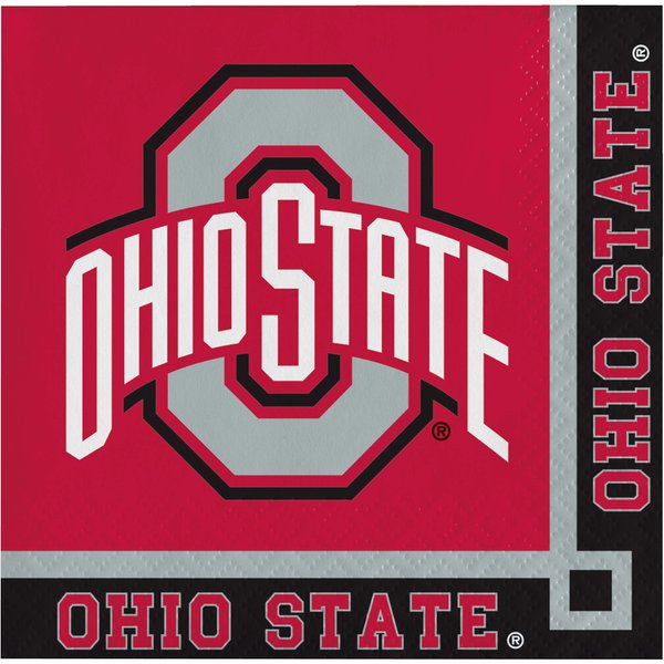 Ohio State University Beverage Napkins, 60 ct