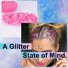 Melemando Body Glitter Stick 7 Colors Holographic Mermaid Sequins Chunky Face Glitter Stick Singer Concerts or Music Festival Rave Glitter Makeup for Face/Body/Hair/Eyes/Lip (02 Pink)