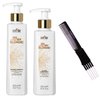 It&ly Italy OH MY BLONDE Shampoo & Conditioner Duo Set for Bleached, Lightened Hair (w/Sleek Teasing Comb) Itely Italian Beauty (8.45 oz + 6.76 oz KIT)