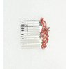 Faship Gorgeous Coral Crystal Floral Hair Comb
