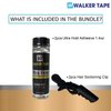 2pcs Ultra Hold Hair System Adhesive 1.4oz w/ 2pcs Hair Clip Bundle Saver Pack | Waterproof Invisible Long-Lasting | Front Bonding Weave Wig Extensions Active Lace Glue | Super Bold Hold Lace Adhesive