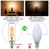 LiteHistory Dimmable t6 led Bulb 40W Candelabra led 2700K Clear 400lm 4W e12 Edison Bulb Warm White 6Pack