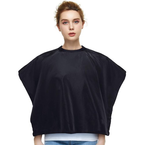 izzycka Makeup Cape, Hair Coloring Dye Cape Nylon Waterproof Beauty Salon Short Smock for Clients,Professinal Styling Hairdressing Shampoo Capes With Adjustable Snap Closure. Haircut Apron